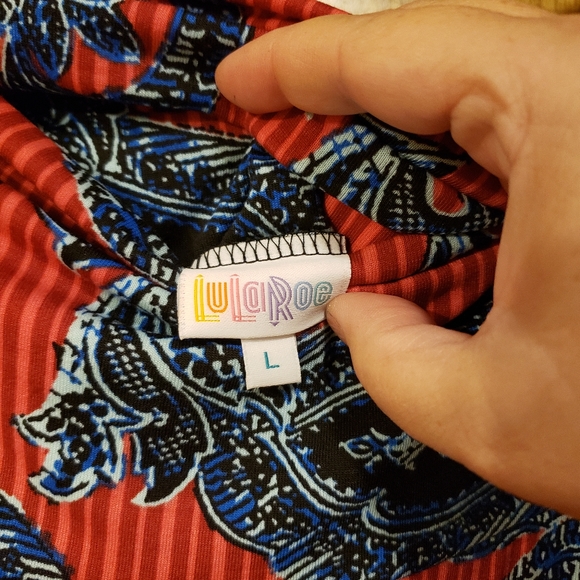 Lularoe skirt red white and blue - Picture 2 of 5